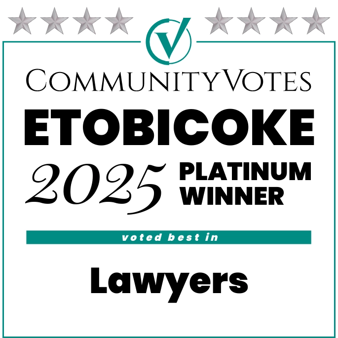2025 Community Votes Etobicoke Platinum Winner - Voted best in Lawyers