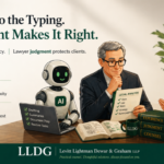 AI can draft but lawyer judgement makes the difference.