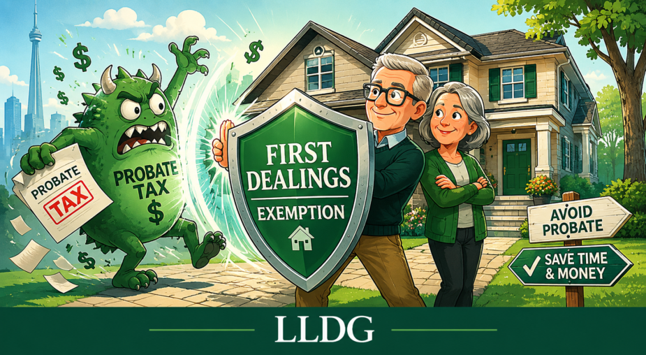 First dealings exemption shield protecting Ontario homeowners from probate tax